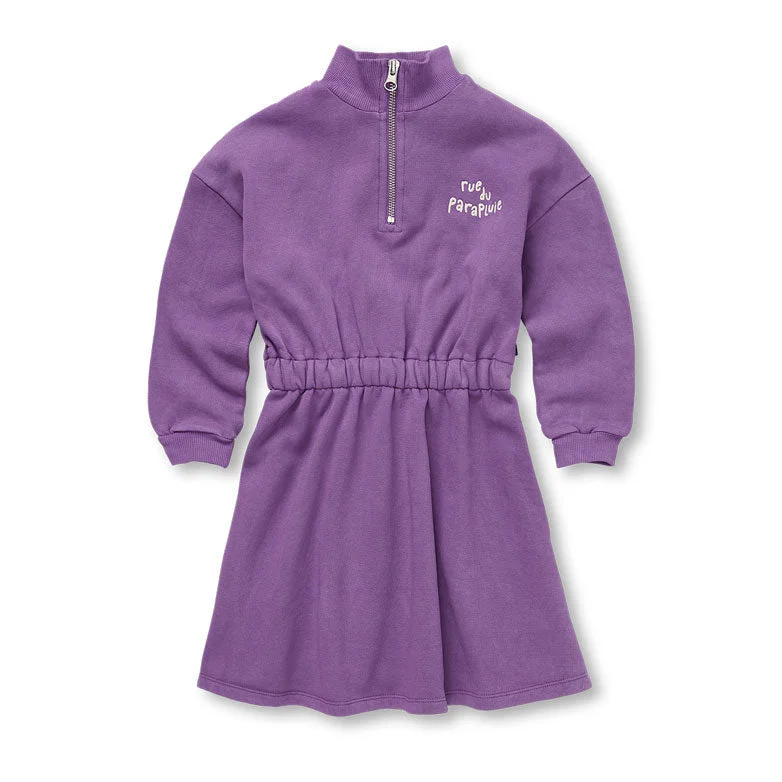 Sproet and Sprout Purple Zip Collar Dress