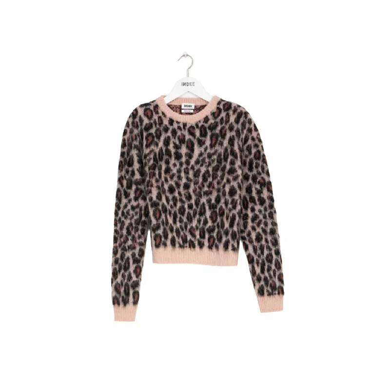 Indee Cappuino  Leapard Printed Sweater