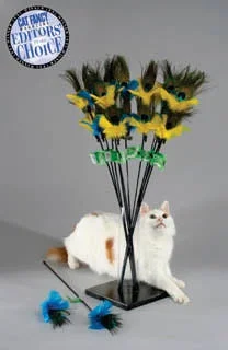 VEE Purrfect Peacock Feather Wand