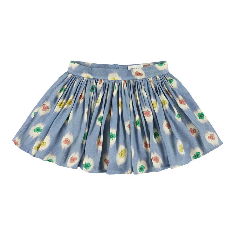 Morley Blue Clover Floral Skirt