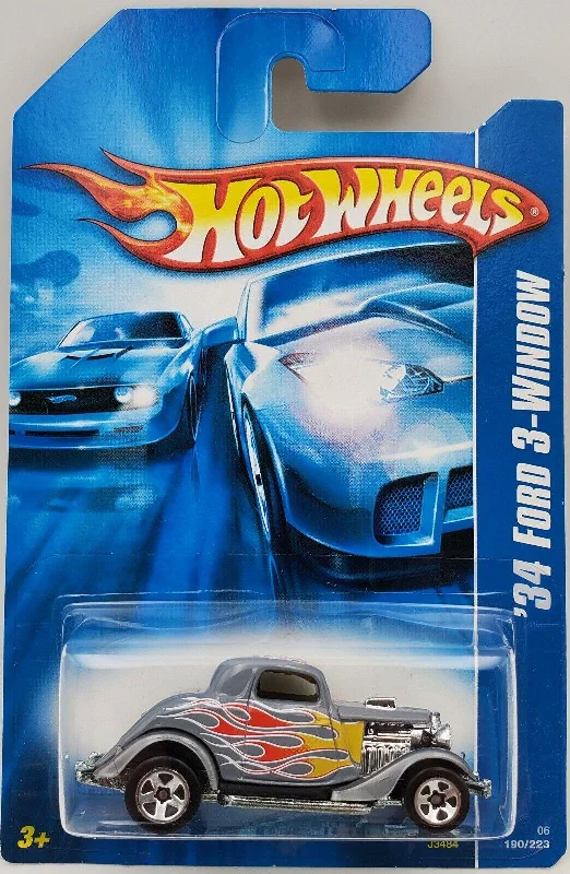 '34 FORD 3-WINDOW Gray 2006 Hot Wheels Mainline #190