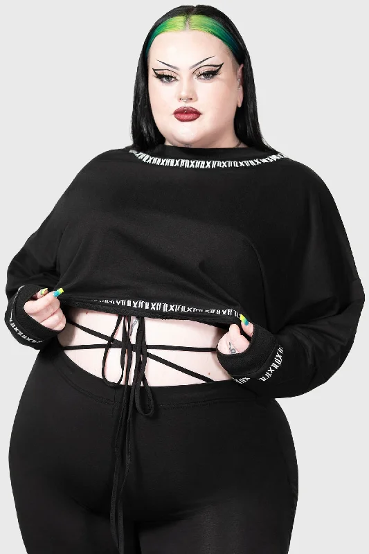 Fright N Terror Crop Sweater [PLUS]