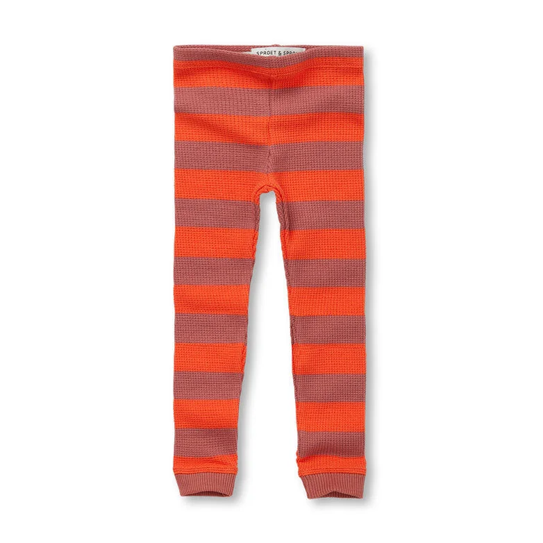 Sproet and Sprout Tomato Waffle Stripe Pants