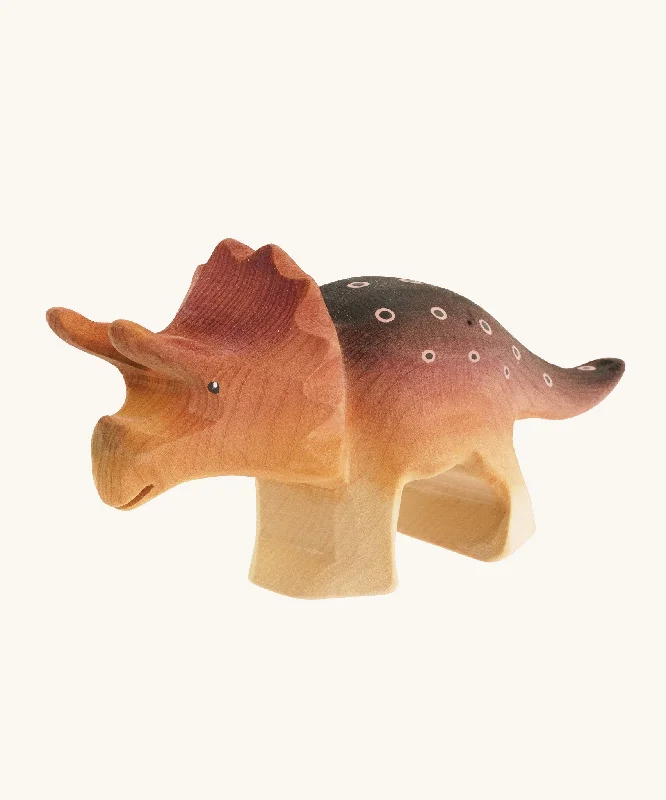 Bumbu Big Wooden Triceratops Dinosaur