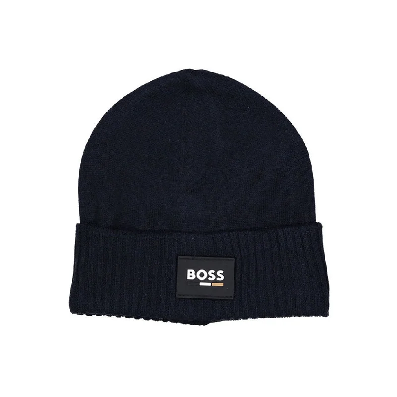 Hugo Boss Navy Beanie