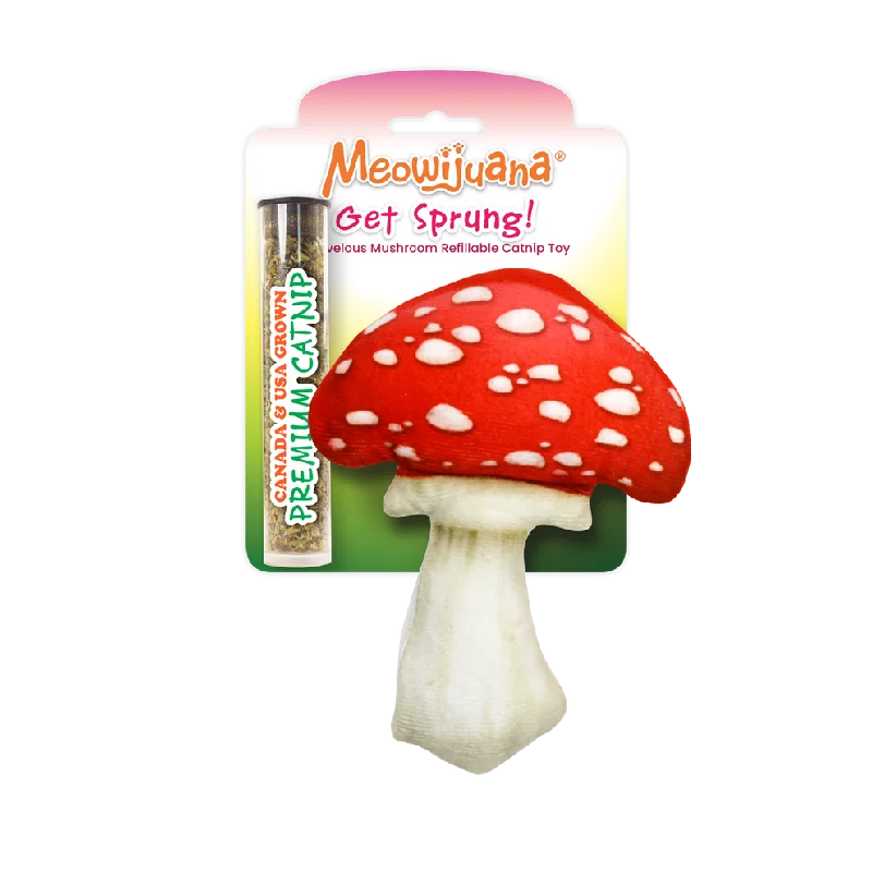 Meowijuana Get Sprung Refillable Mushroom Cat Toy