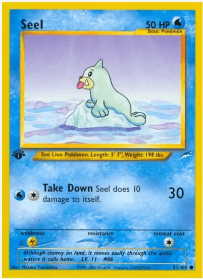 1st edition Seel - Neo Destiny #081/105