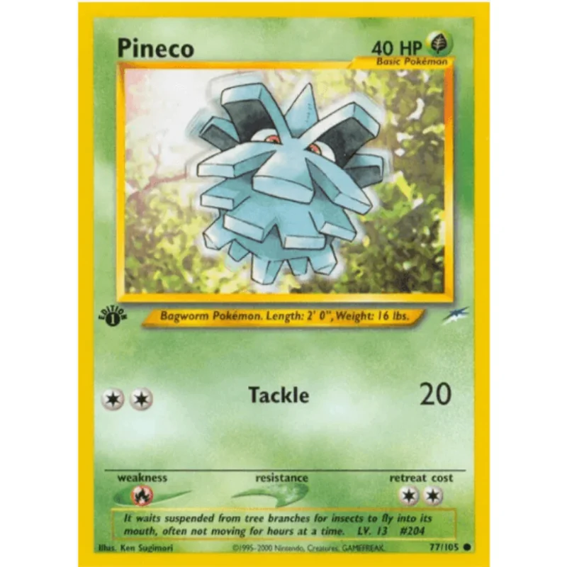 1st edition Pineco - Neo Destiny #077/105