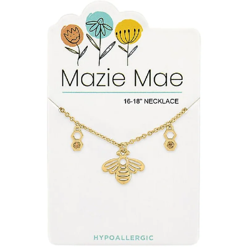 Center Court: Gold Bee Mazie Mae Necklace