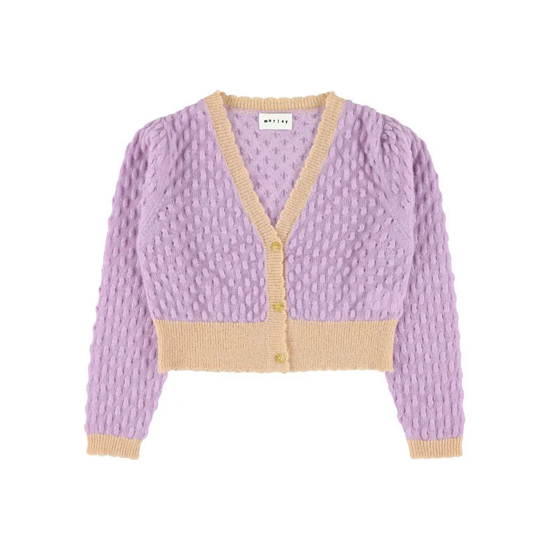 Morley Lilac Bicolor Cardigan