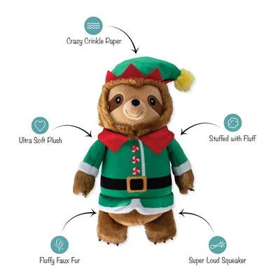 Fringe Treat Yo Elf Plush Dog Toy