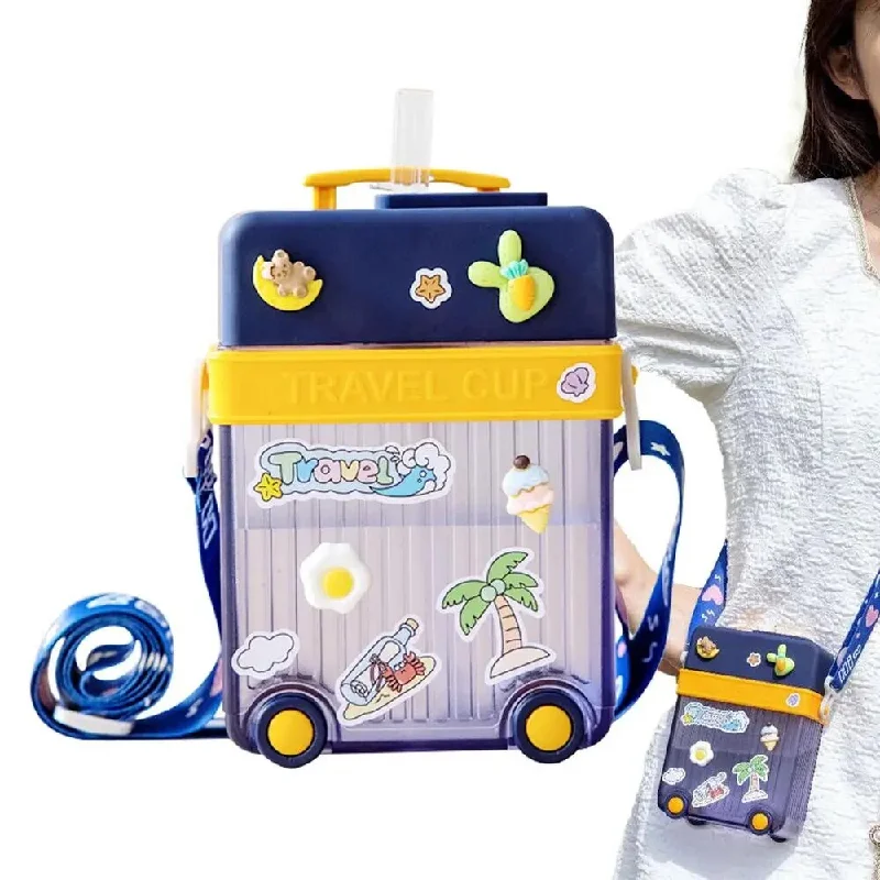 Trolley Bag-Shaped Water Bottle for Kids