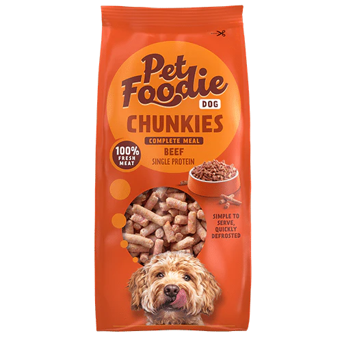 Pet Foodie dog Chunkies, 500g - Beef