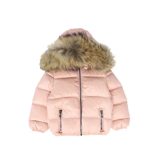 Colmar Pink Hooded Down Jacket