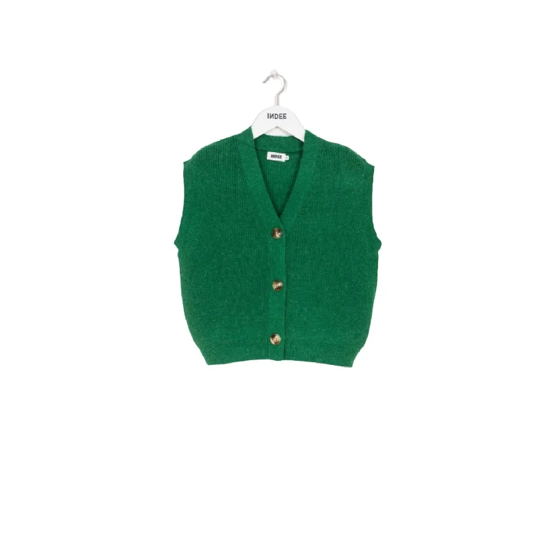 Indee Prairy Green Knitted Cardigan