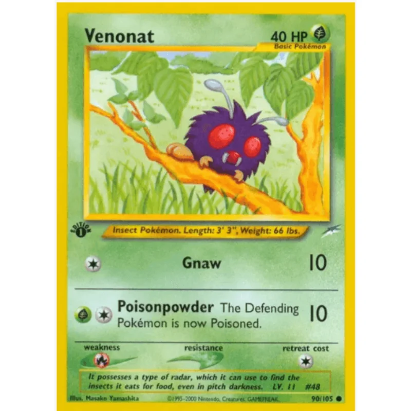 1st edition Venonat - Neo Destiny #090/105