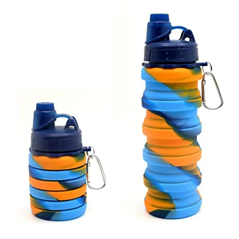 Silicone Expandable and Foldable Water Bottle - 500ml