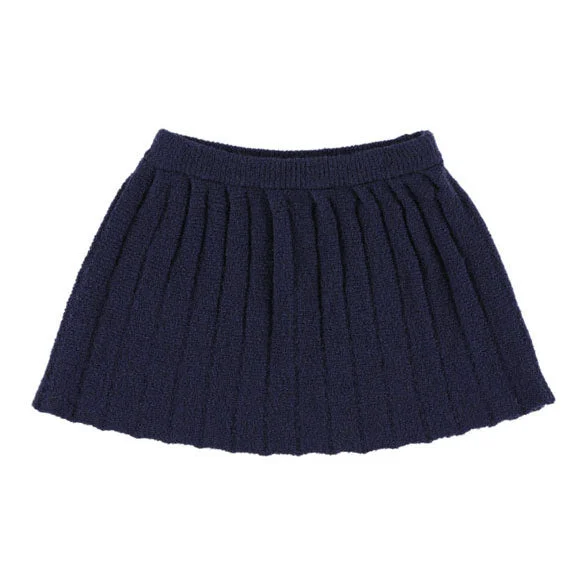 Morley Navy Pleated Skirt