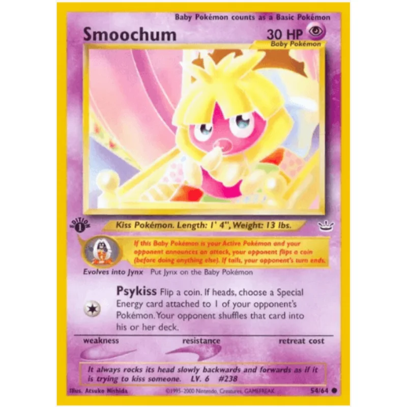 1st edition Smoochum - Neo Revelation #54/64