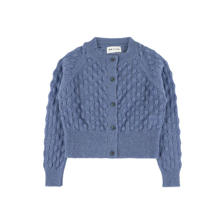 Morley Blue Cropped Cardigan