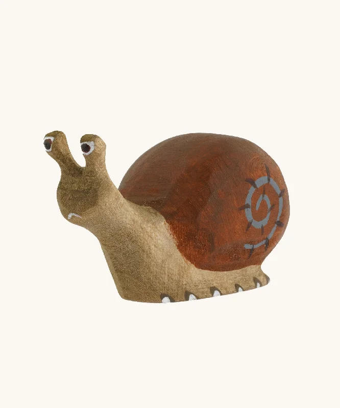 Bumbu Wooden Snail Figure