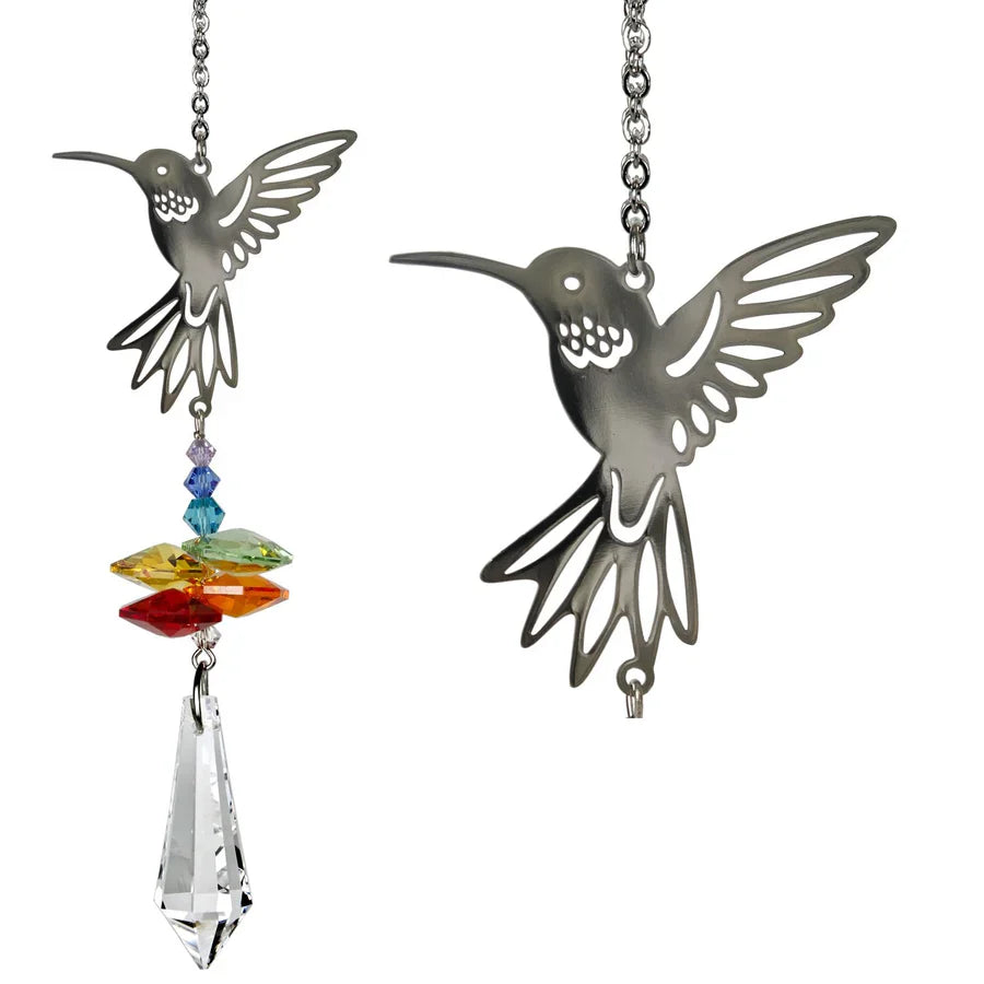 Woodstock Chimes Crystal Fantasy Suncatcher - Hummingbird (4.5")