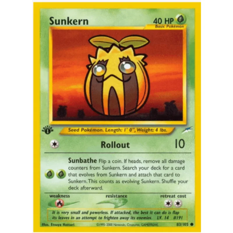 1st Edition Sunkern - Neo Destiny #083/105