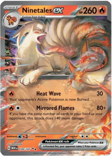 Ninetales ex - Scarlet and Violet 151 #038/165