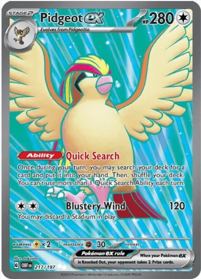 Pidgeot ex - Obsidian Flames #217/197