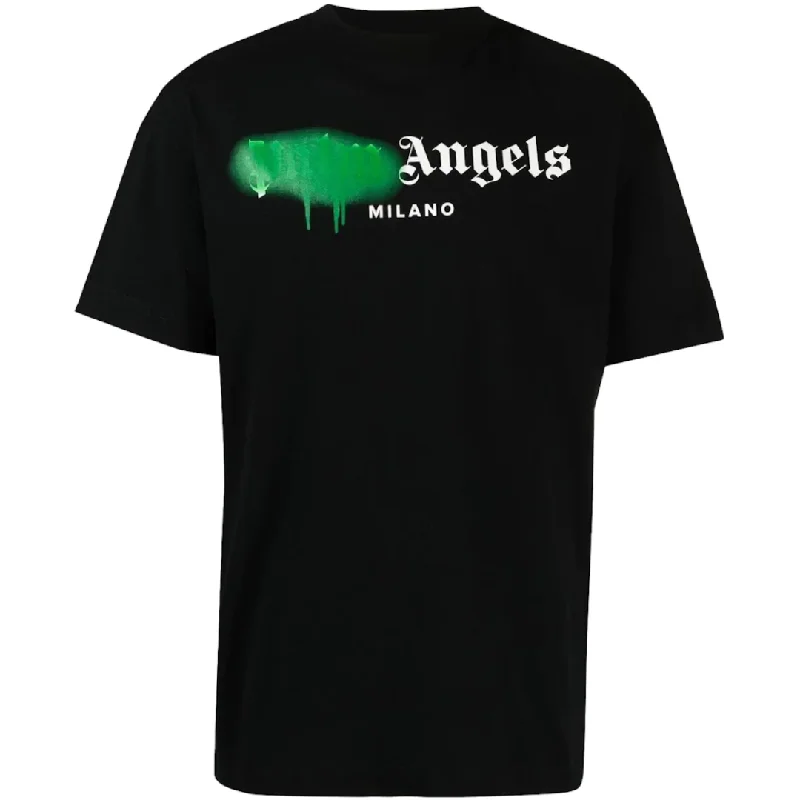 Palm Angels Milano Sprayed Logo T-shirt Black