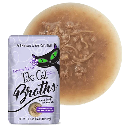 Tiki Cat Broth Pouch Duck Chicken 1.3oz