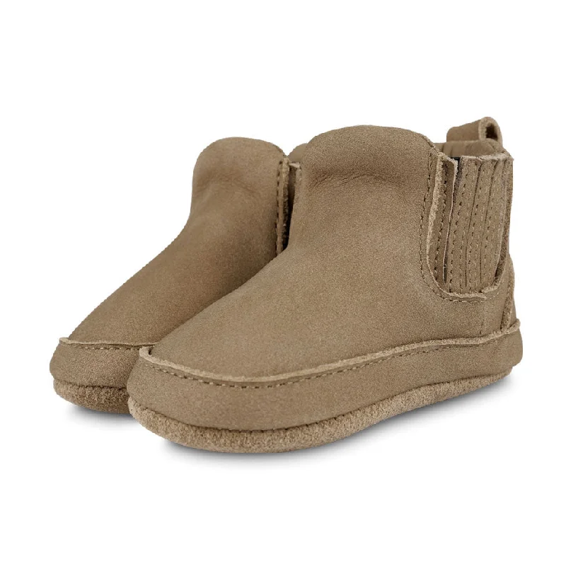 Donsje Brown Truffle Nubuck Booties