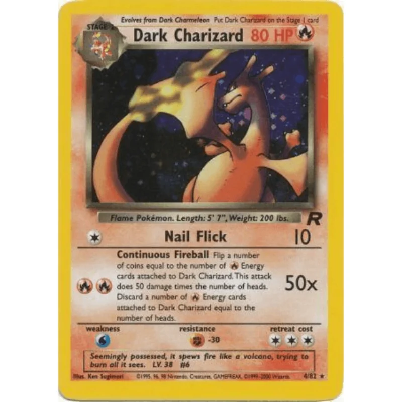 Dark Charizard - Team Rocket #04/82 (Damaged)