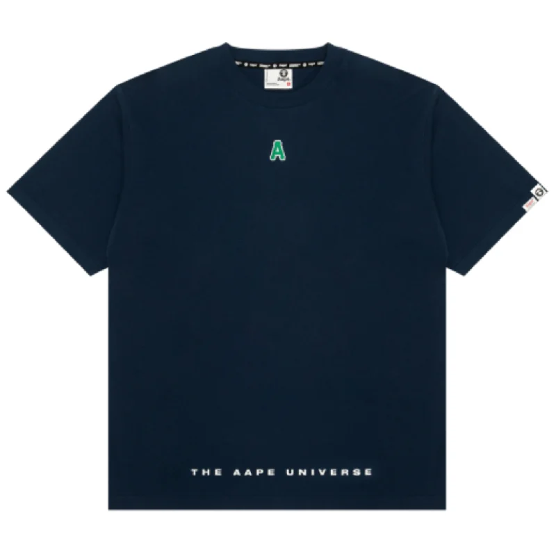 A BAPE BY A BATHING APE The Aape University tee Navy