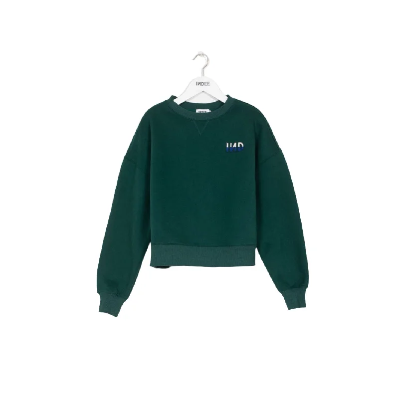 Indee Forest Green Embroided Logo Sweatshirt