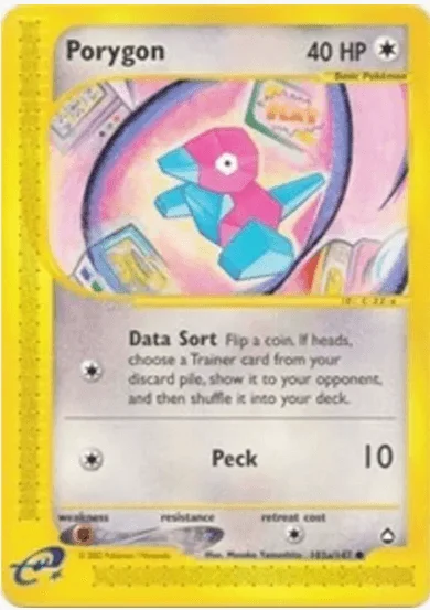 Porygon - Aquapolis (Reverse Holo) #103b/147 (Moderately Played)