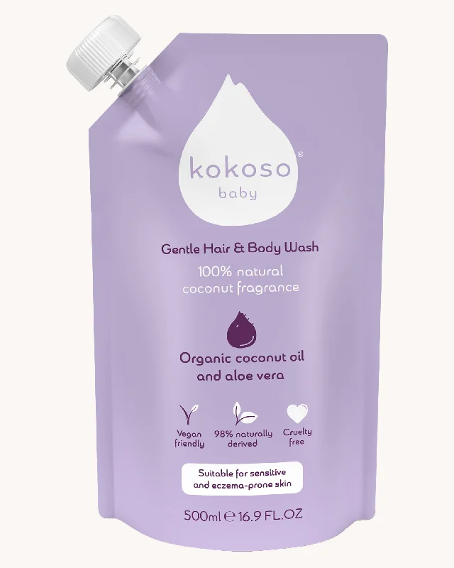 Kokoso Gentle Hair & Body Wash Refill 500ml