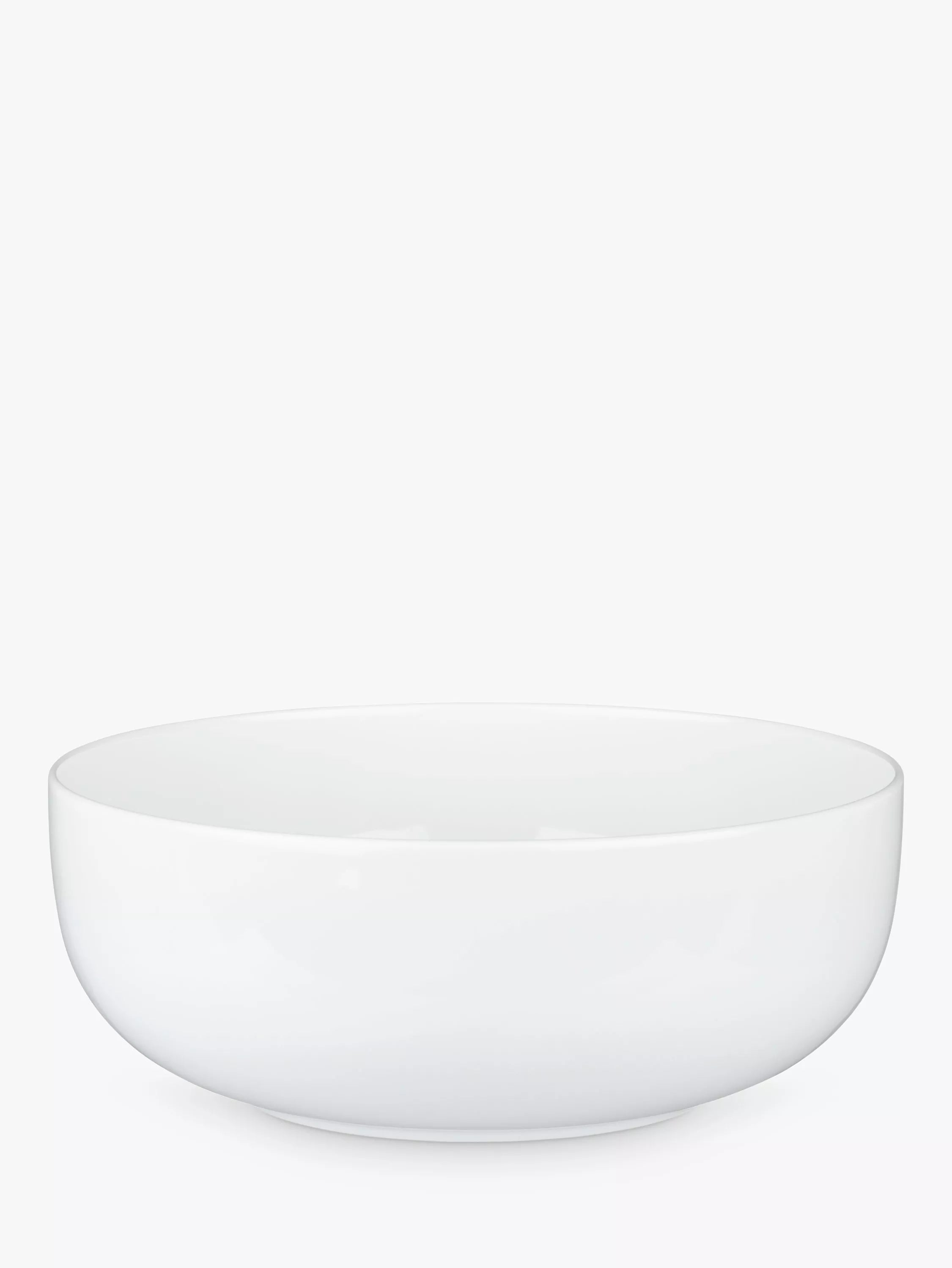 John Lewis Dine Round Serve Bowl, 21cm, White