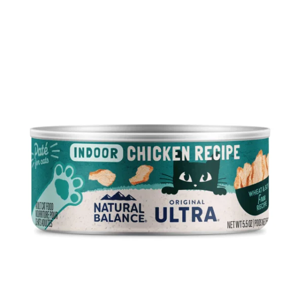 Natural Balance Ultra Indoor Chicken Recipe Paté Recipe Canned Cat Food