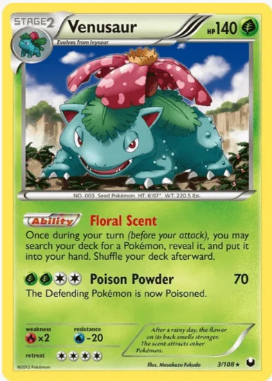 Venusaur - Dark Explorers #3/108 (Lightly Played)