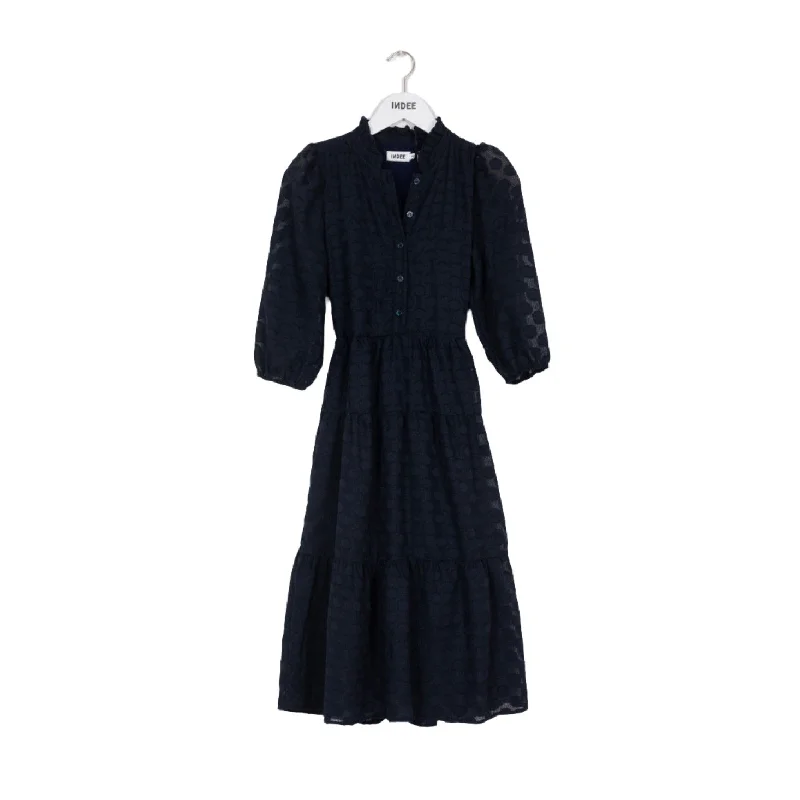 Indee Navy Blue Ridley Dress