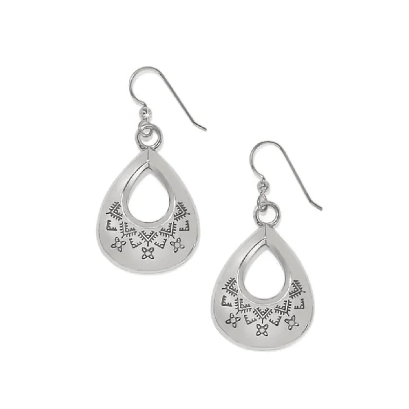 Brighton : Mosaic Paseo Etch Teardrop French Wire Earrings