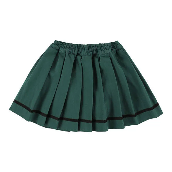 Morley Pine Green Pleated Skirt