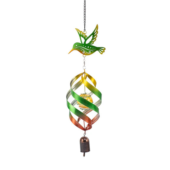 Echo Valley Hummingbird Windweaver Solar Spinner (4.75" x 4.75" x 22")