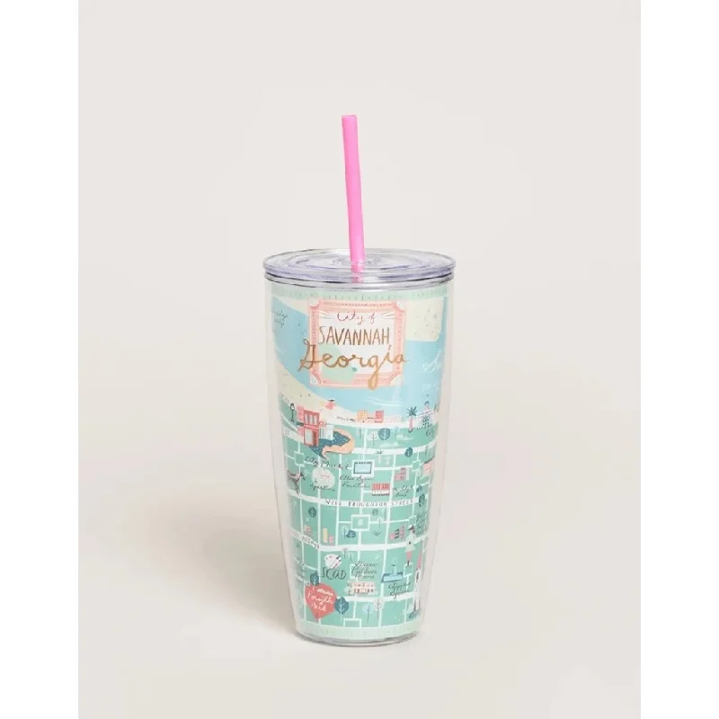 Spartina 449 : Clear Drink Tumbler 24 oz. Historic Savannah  (W)