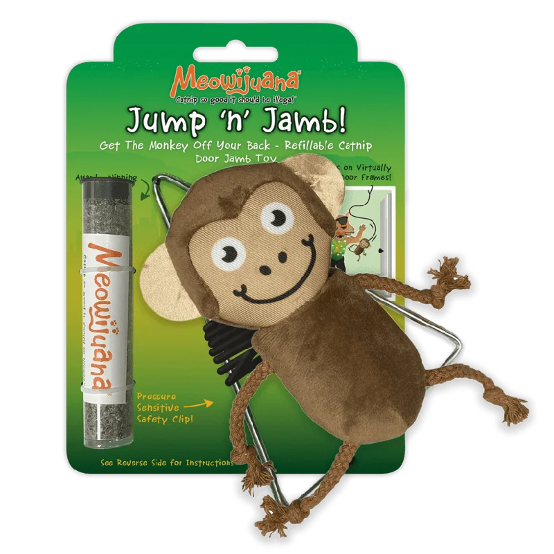 Meowijuana Jump 'n' Jamb Monkey Cat Toy