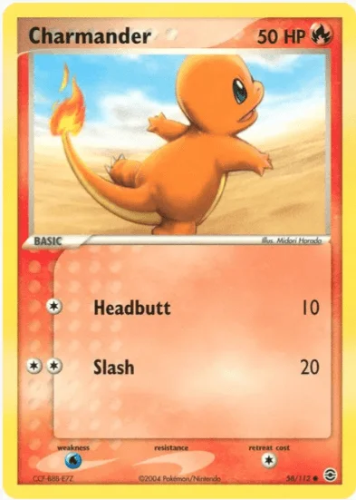 Charmander - FireRed & LeafGreen #058/112