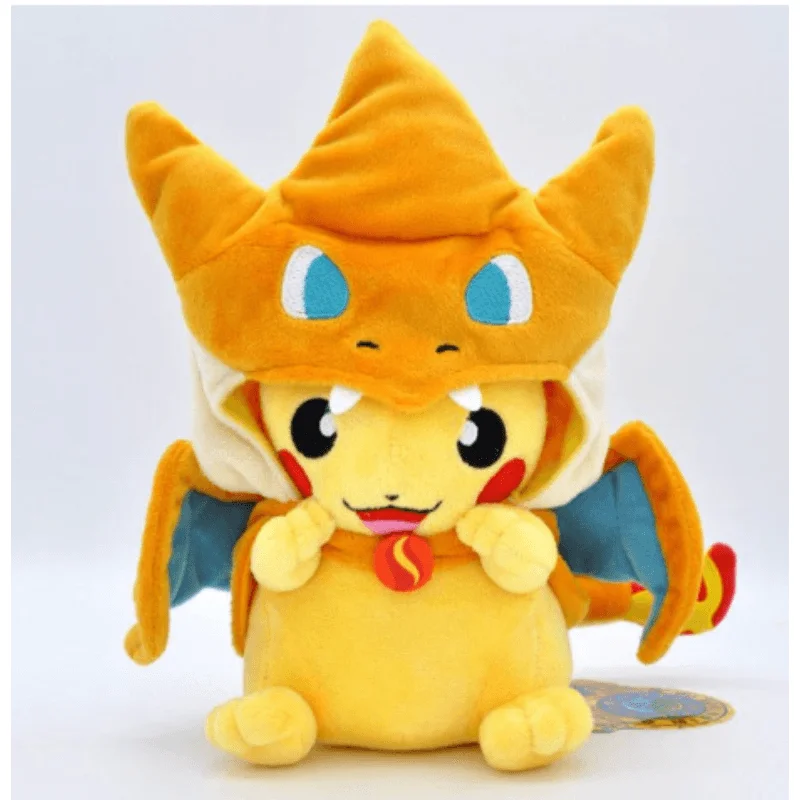 Pokémon Plush Cosplay Pikachu Mega Charizard Y 8in