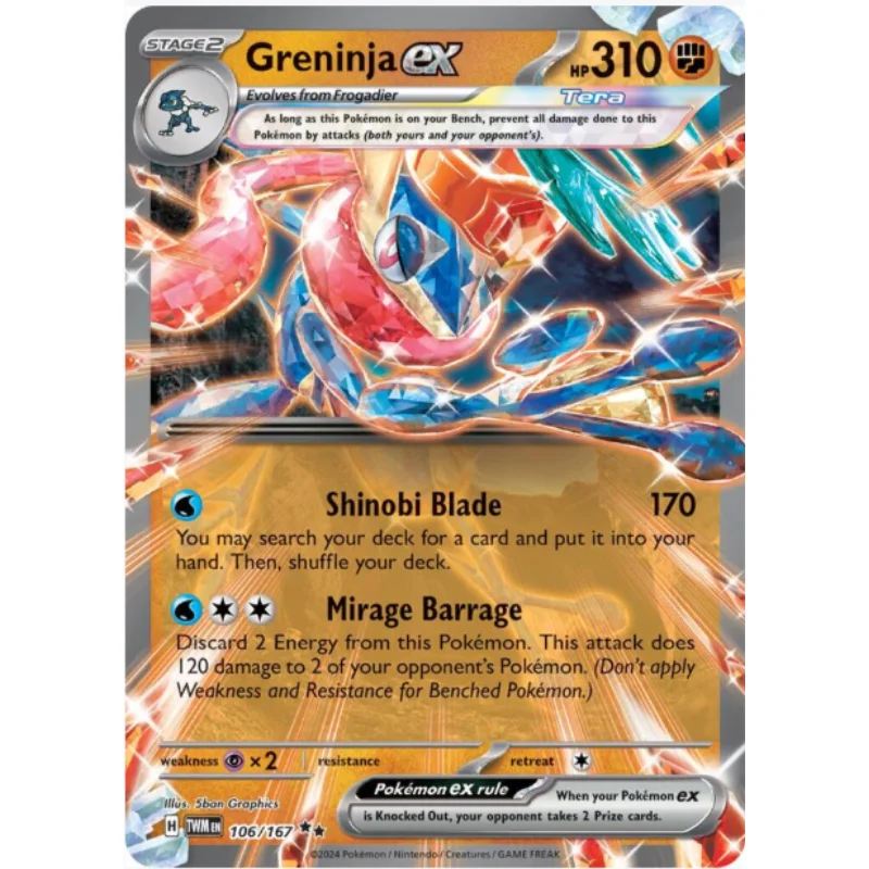 Greninja ex - Twilight Masquerade #106/167