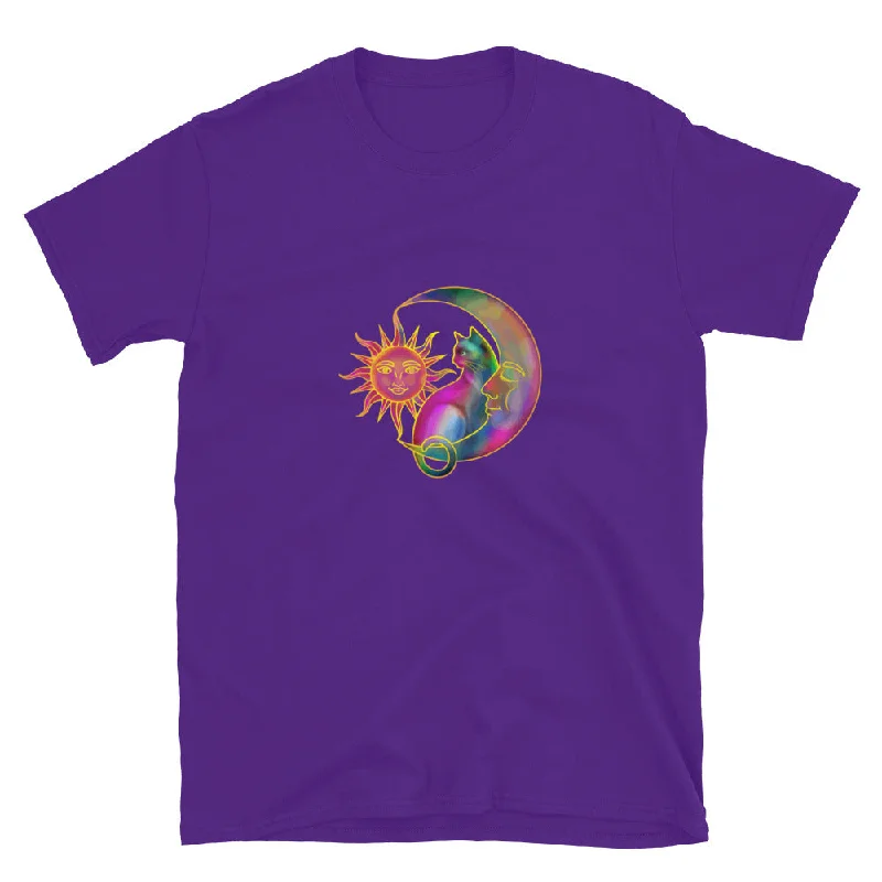 Sweet Sun & Moon With Cat T-Shirt